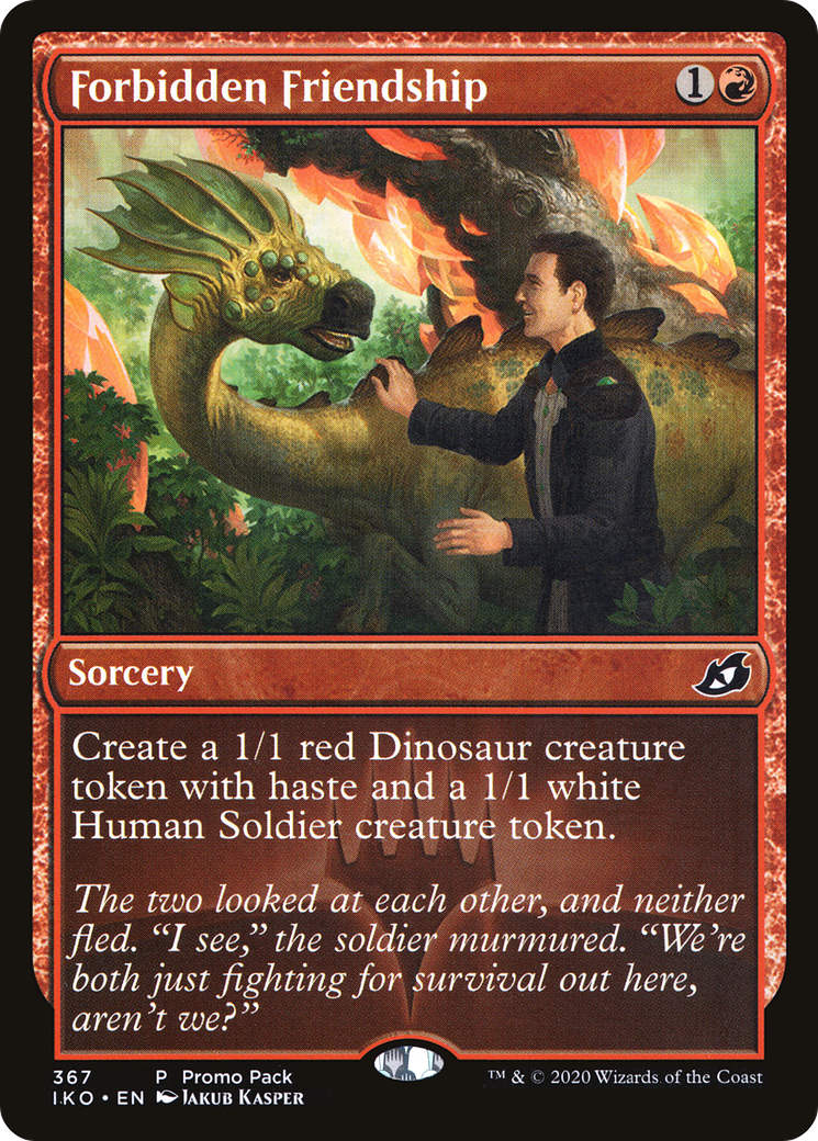 Forbidden Friendship (367) [Promo Pack: Ikoria] foil - Deck Out Gaming
