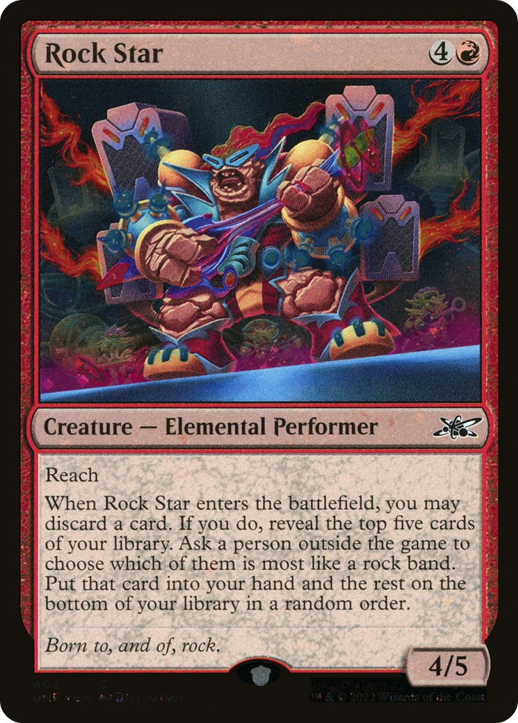 Rock Star (Galaxy Foil) (408) [Unfinity] foil - Deck Out Gaming