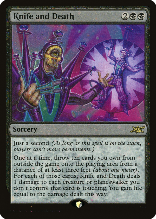Knife and Death (Galaxy Foil) (363) [Unfinity] foil - Deck Out Gaming
