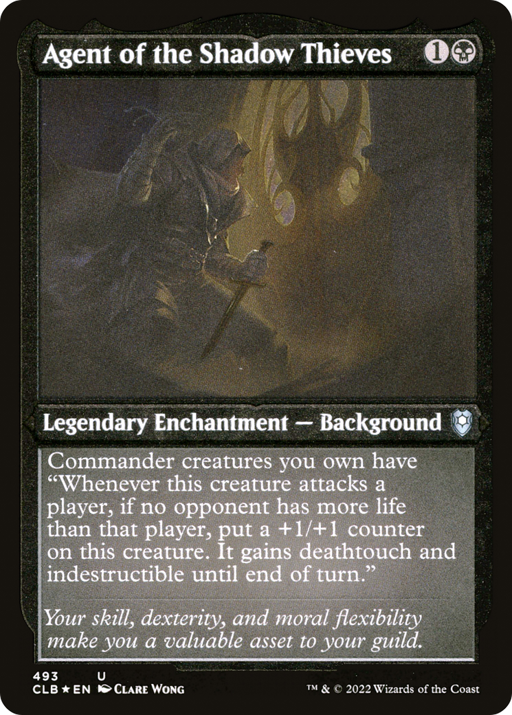 Agent of the Shadow Thieves (493) [Commander Legends: Battle for Baldur's Gate] etched - Deck Out Gaming