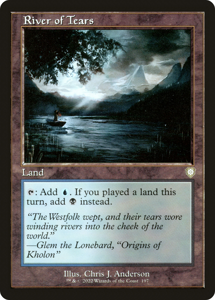 River of Tears (Retro Frame) (197) [Commander: The Brothers' War] - Deck Out Gaming