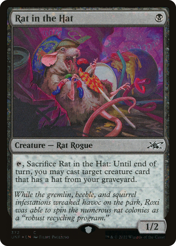 Rat in the Hat (Galaxy Foil) (372) [Unfinity] foil - Deck Out Gaming