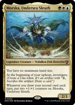 Morska, Undersea Sleuth (3) [Murders at Karlov Manor Commander] foil - Deck Out Gaming