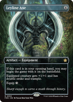 Leyline Axe (Borderless) (353) [Foundations] - Deck Out Gaming