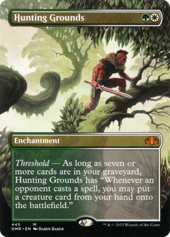 Hunting Grounds (Borderless) (445) [Dominaria Remastered] foil - Deck Out Gaming