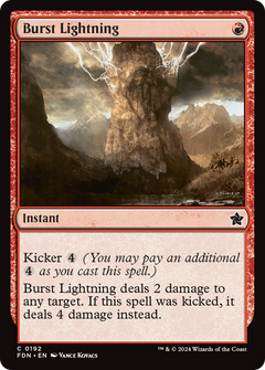 Burst Lightning (192) [Foundations] foil - Deck Out Gaming
