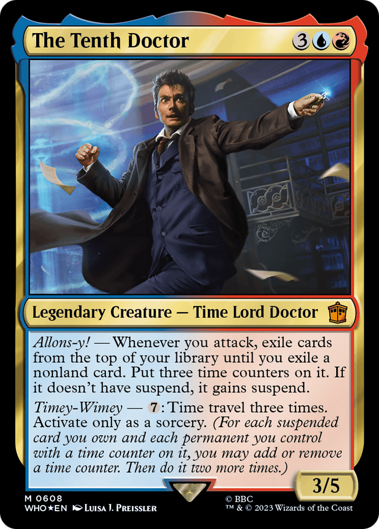 The Tenth Doctor (Surge Foil) (608) [Doctor Who] foil - Deck Out Gaming