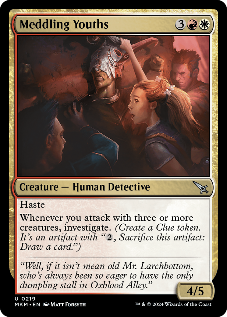 Meddling Youths (219) [Murders at Karlov Manor] foil - Deck Out Gaming