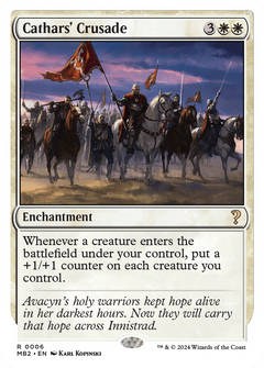 Cathars' Crusade (White Border) (6) [Mystery Booster 2] - Deck Out Gaming