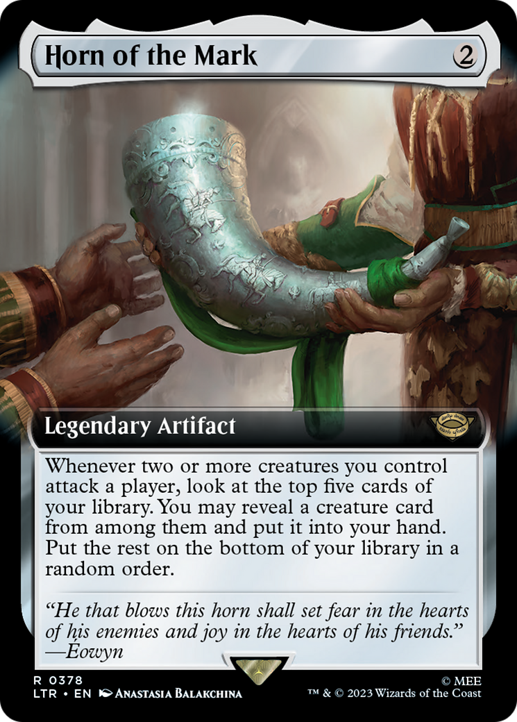 Horn of the Mark (Extended Art) (378) [The Lord of the Rings: Tales of Middle-earth] foil - Deck Out Gaming
