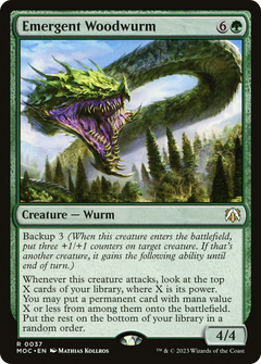 Emergent Woodwurm (37) [March of the Machine Commander] - Deck Out Gaming