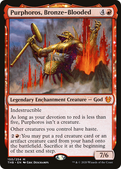 Purphoros, Bronze-Blooded (150) [Theros Beyond Death] foil - Deck Out Gaming