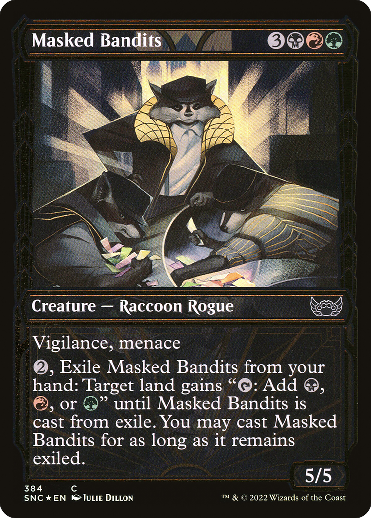 Masked Bandits (Gilded Foil) (384) [Streets of New Capenna] foil - Deck Out Gaming