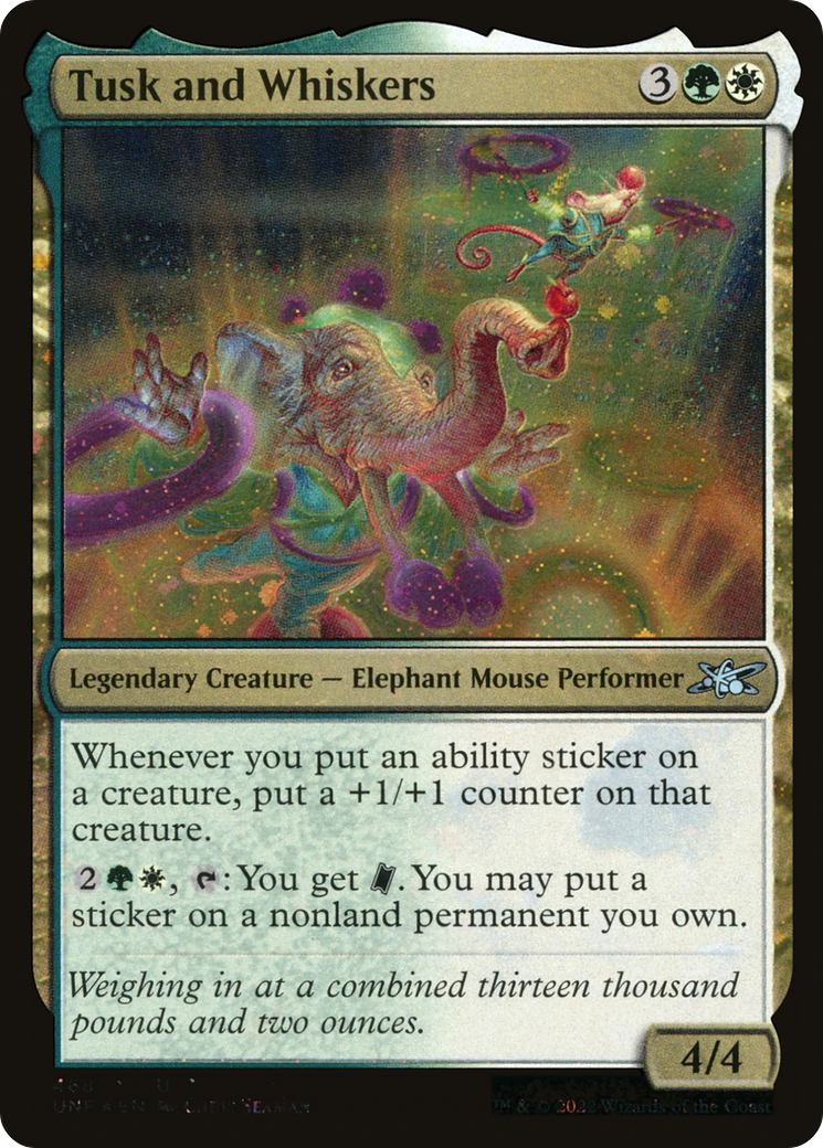 Tusk and Whiskers (Galaxy Foil) (468) [Unfinity] foil - Deck Out Gaming