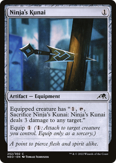Ninja's Kunai (252) [Kamigawa: Neon Dynasty] - Deck Out Gaming