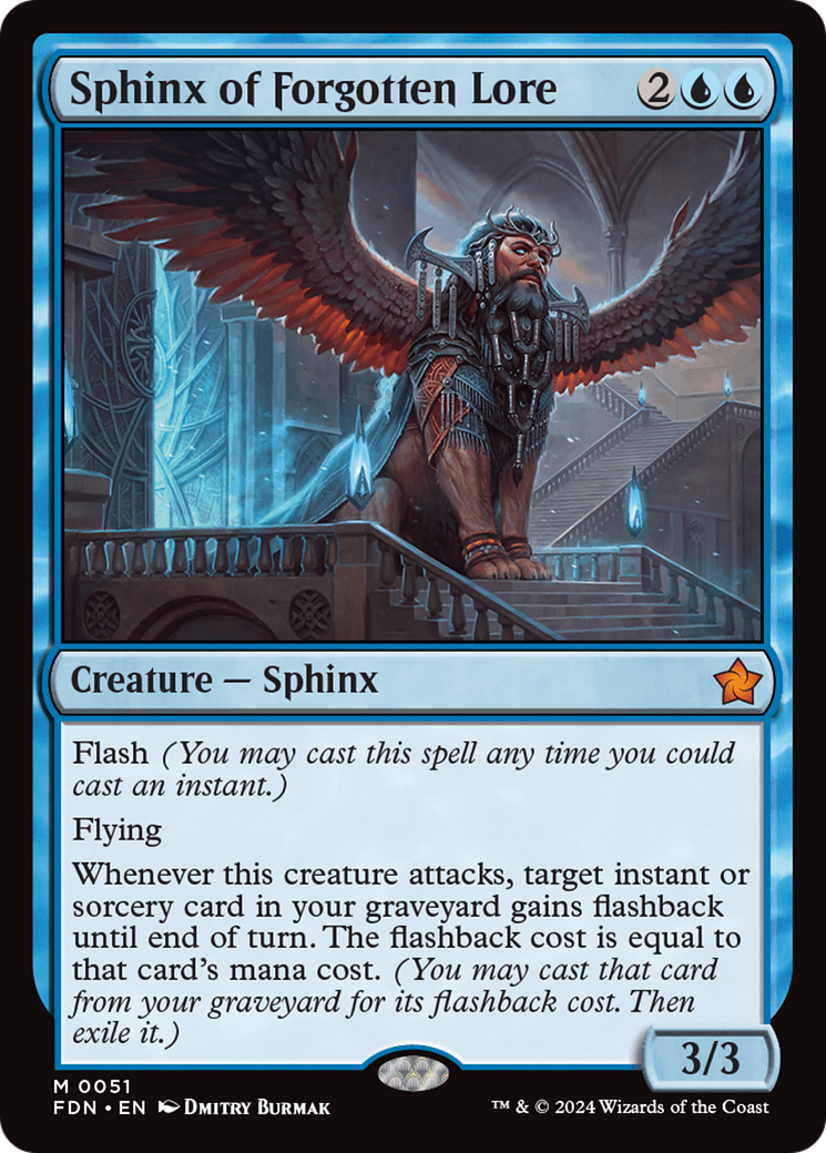 Sphinx of Forgotten Lore (51) [Foundations] - Deck Out Gaming