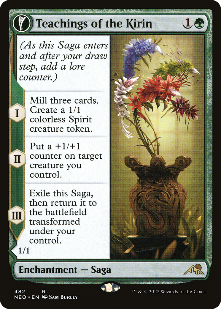 Teachings of the Kirin (Extended Art) (482) [Kamigawa: Neon Dynasty] foil - Deck Out Gaming