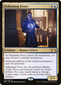 Scheming Fence (219) [Streets of New Capenna] foil-1