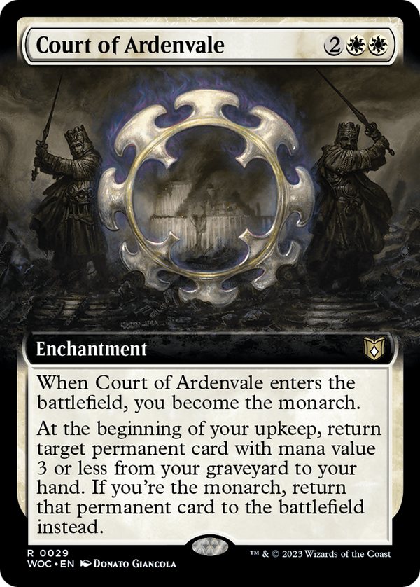 Court of Ardenvale (Extended Art) (29) [Wilds of Eldraine Commander] - Deck Out Gaming