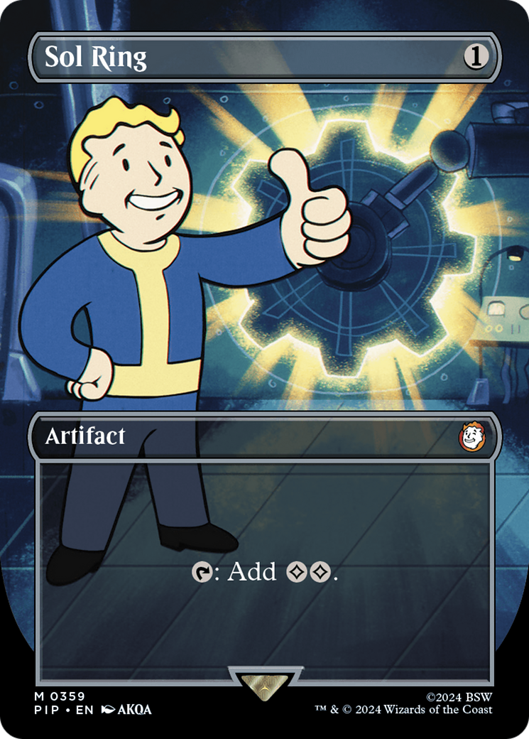 Sol Ring (Borderless) (359) [Fallout] - Deck Out Gaming