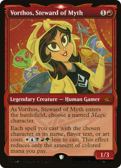 Vorthos, Steward of Myth (Showcase) (Galaxy Foil) (502) [Unfinity] foil - Deck Out Gaming