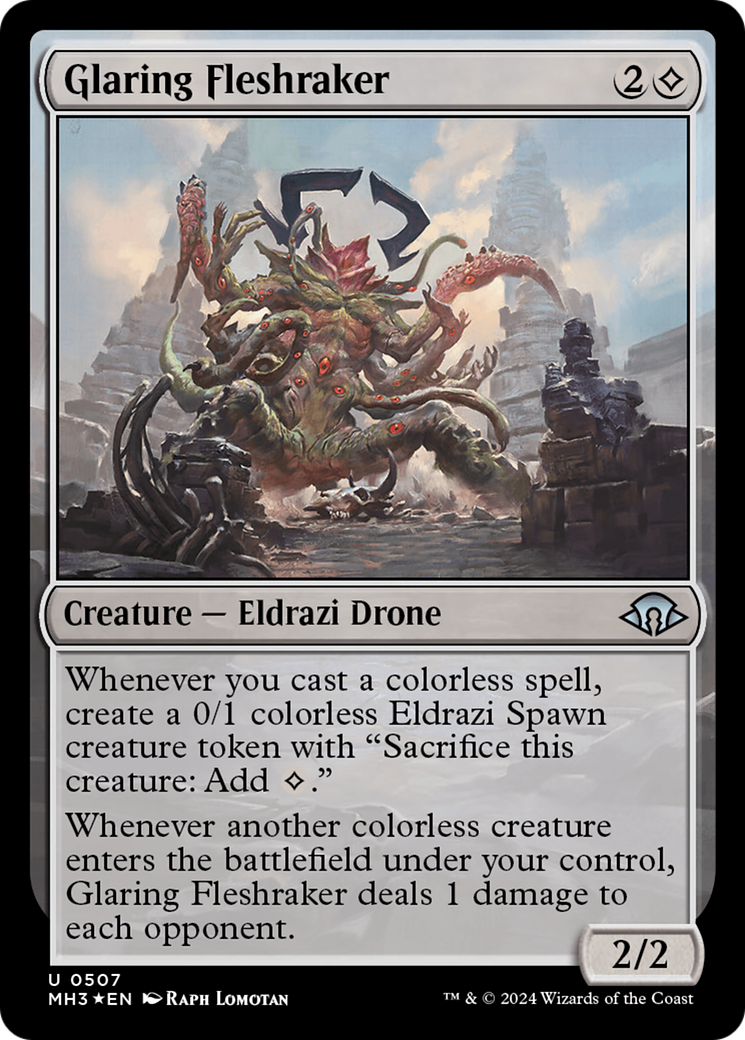 Glaring Fleshraker (Ripple Foil) (507) [Modern Horizons 3] foil - Deck Out Gaming