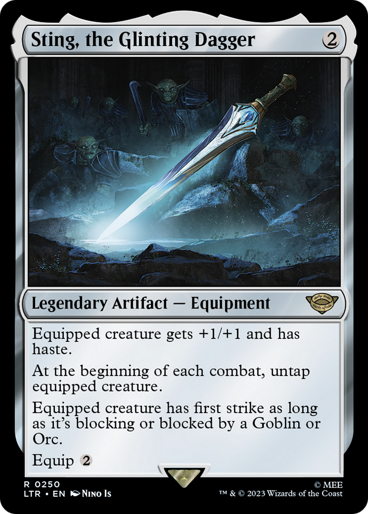 Sting, the Glinting Dagger (250) [The Lord of the Rings: Tales of Middle-earth] foil - Deck Out Gaming