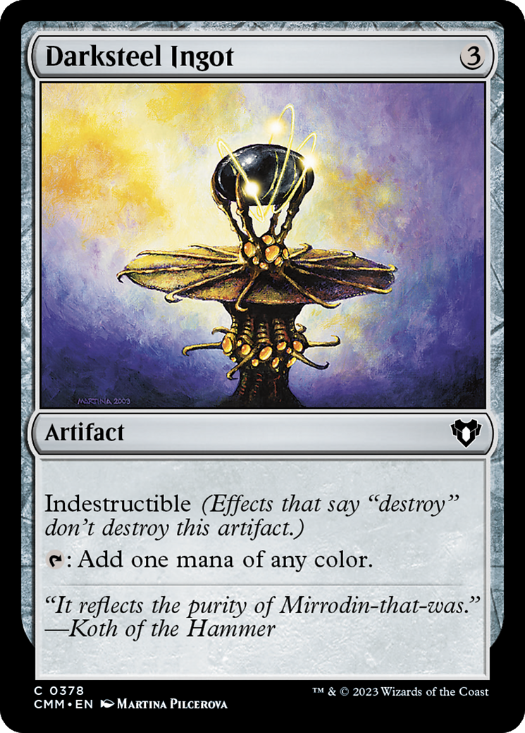 Darksteel Ingot (378) [Commander Masters] - Deck Out Gaming
