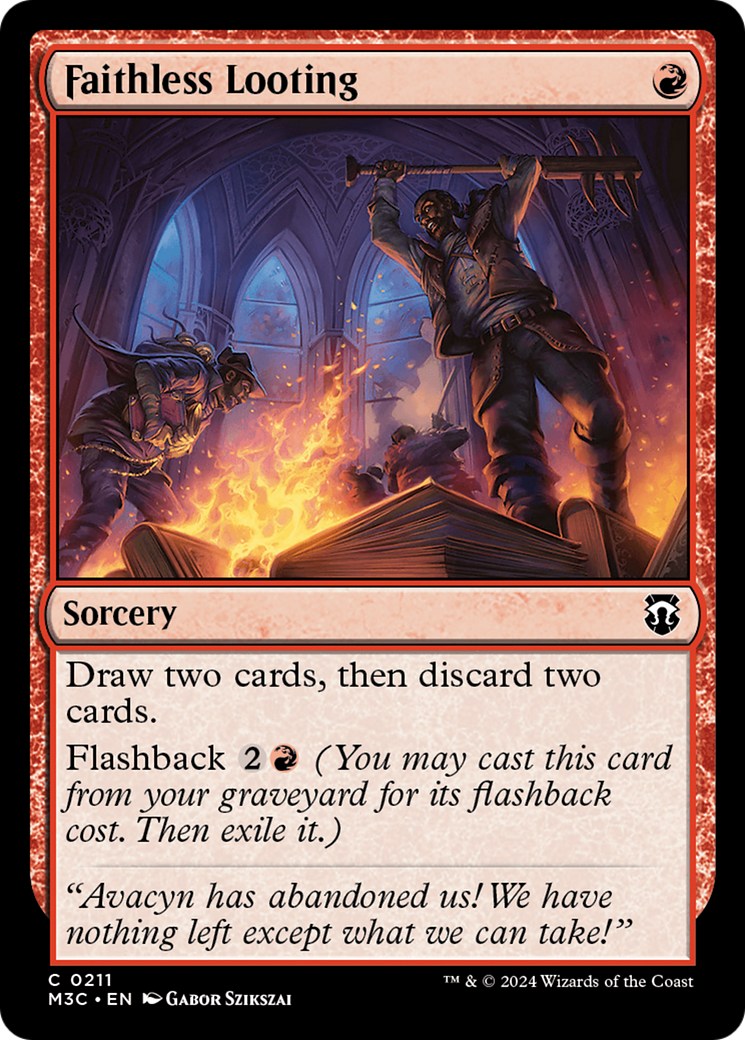 Faithless Looting (211) [Modern Horizons 3 Commander] - Deck Out Gaming