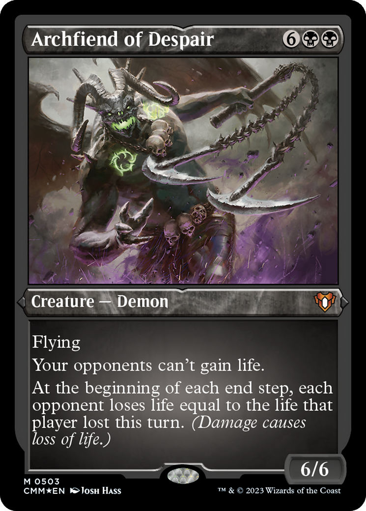 Archfiend of Despair (503) [Commander Masters] etched - Deck Out Gaming