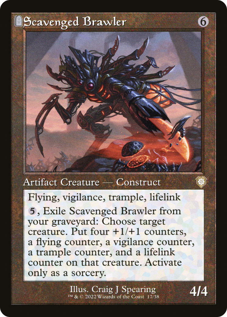 Scavenged Brawler (Retro Frame) (17) [Commander: The Brothers' War] - Deck Out Gaming