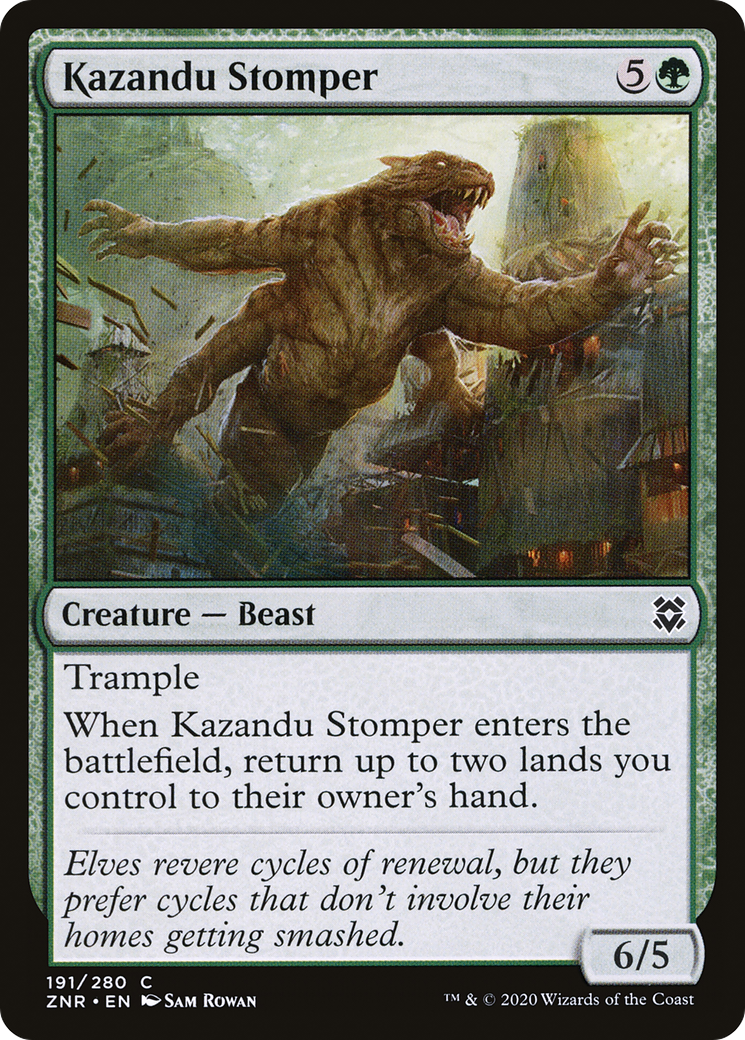 Kazandu Stomper (191) [Zendikar Rising] foil - Deck Out Gaming
