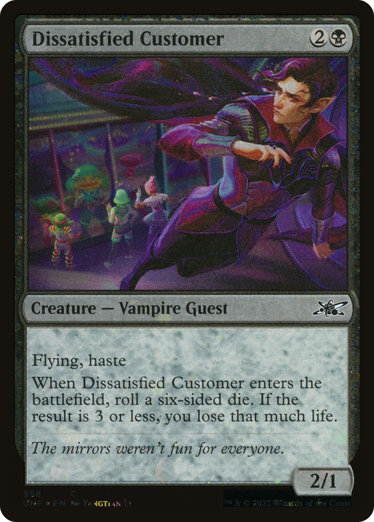 Dissatisfied Customer (Galaxy Foil) (358) [Unfinity] foil - Deck Out Gaming