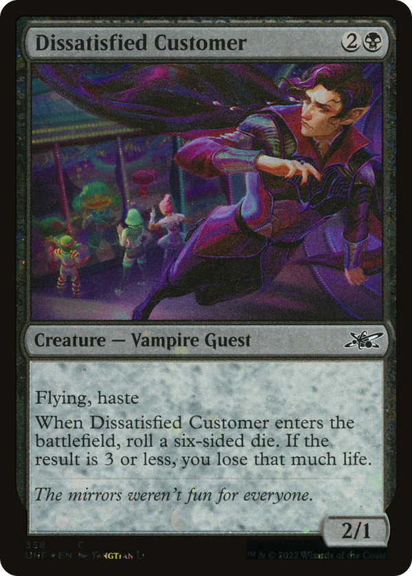 Dissatisfied Customer (Galaxy Foil) (358) [Unfinity] foil - Deck Out Gaming
