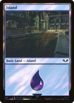 Island (307) (Surge Foil) (307) [Warhammer 40,000 Commander] foil - Deck Out Gaming