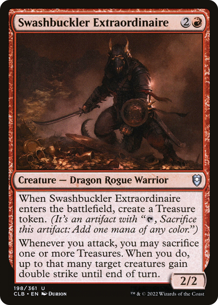 Swashbuckler Extraordinaire (198) [Commander Legends: Battle for Baldur's Gate] foil - Deck Out Gaming