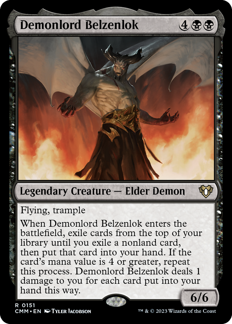 Demonlord Belzenlok (151) [Commander Masters] foil - Deck Out Gaming