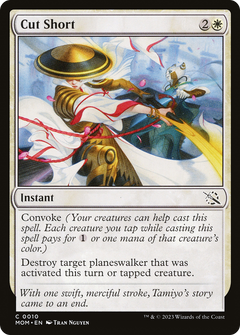 Cut Short (10) [March of the Machine] foil - Deck Out Gaming
