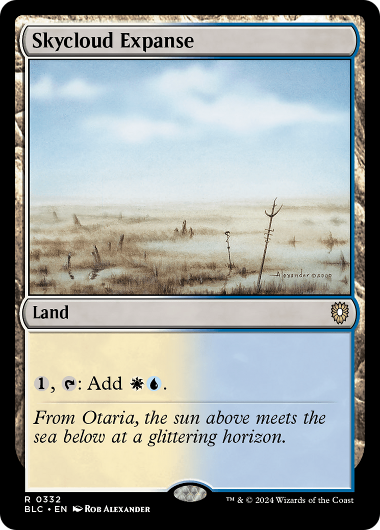 Skycloud Expanse (332) [Bloomburrow Commander] - Deck Out Gaming