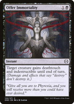 Offer Immortality (102) [Phyrexia: All Will Be One] foil - Deck Out Gaming