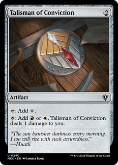 Talisman of Conviction (240) [Murders at Karlov Manor Commander] - Deck Out Gaming