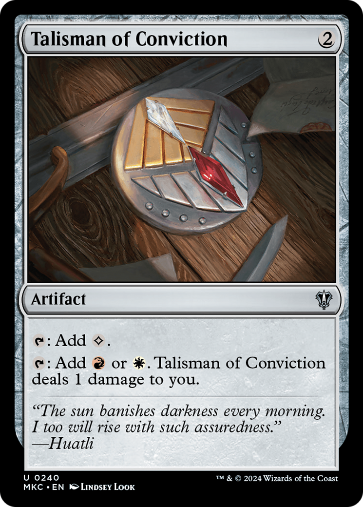 Talisman of Conviction (240) [Murders at Karlov Manor Commander] - Deck Out Gaming