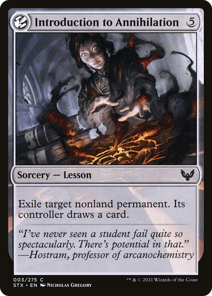 Introduction to Annihilation (3) [Strixhaven: School of Mages] foil - Deck Out Gaming