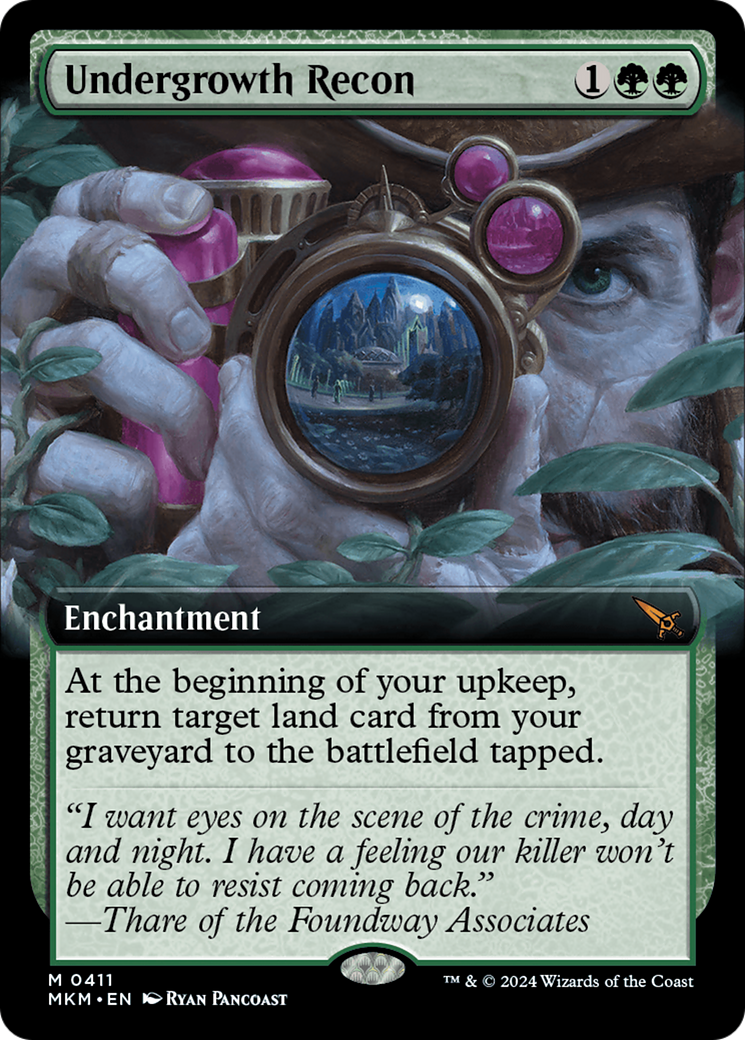 Undergrowth Recon (Extended Art) (411) [Murders at Karlov Manor] foil - Deck Out Gaming