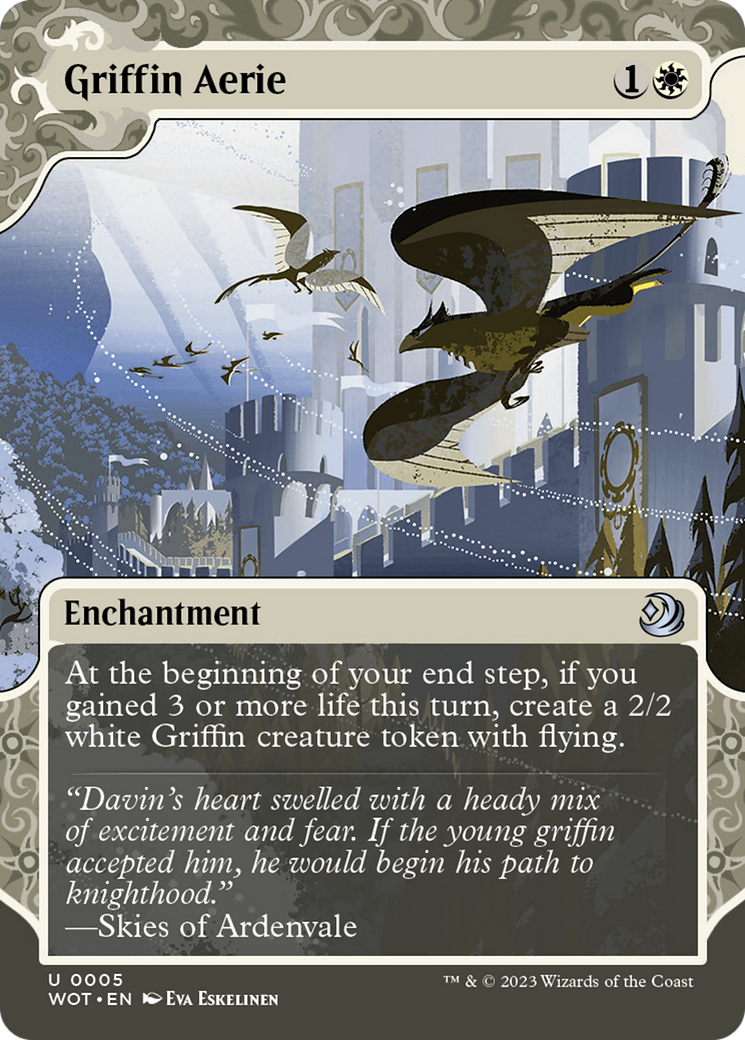 Griffin Aerie (5) [Wilds of Eldraine: Enchanting Tales] foil - Deck Out Gaming