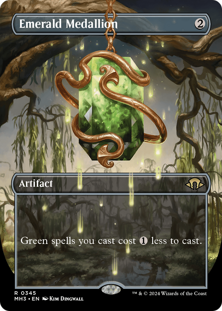 Emerald Medallion (Borderless) (345) [Modern Horizons 3] - Deck Out Gaming