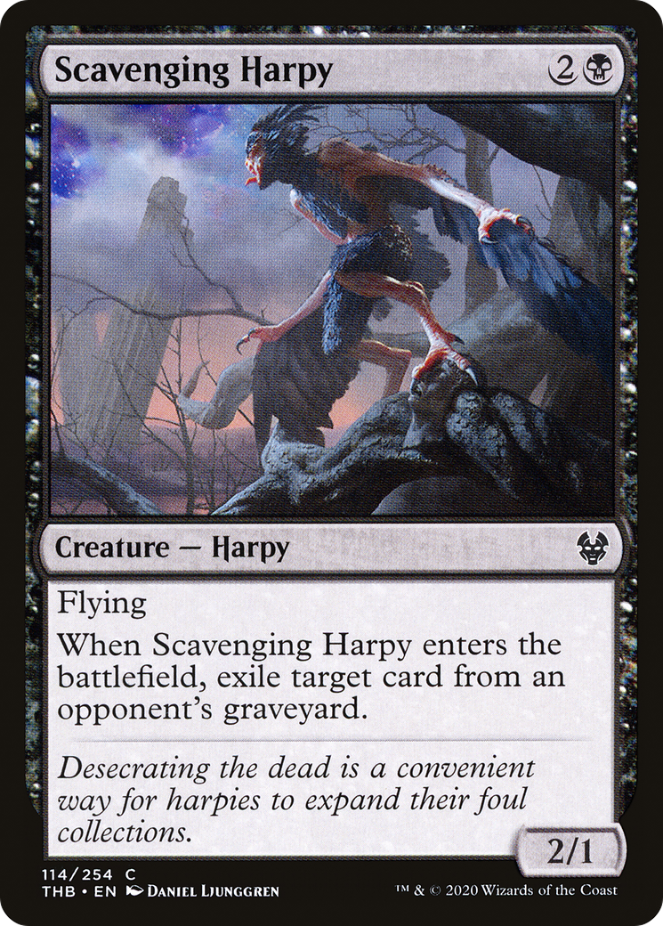 Scavenging Harpy (114) [Theros Beyond Death] foil - Deck Out Gaming