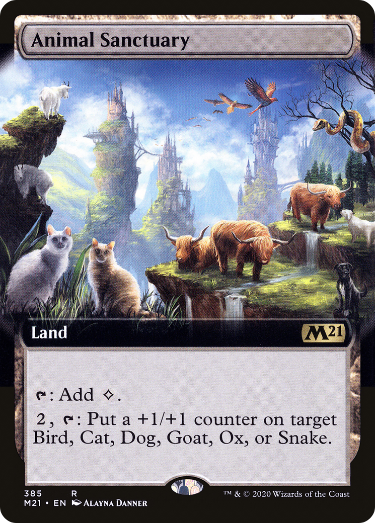 Animal Sanctuary (Extended Art) (385) [Core Set 2021] - Deck Out Gaming