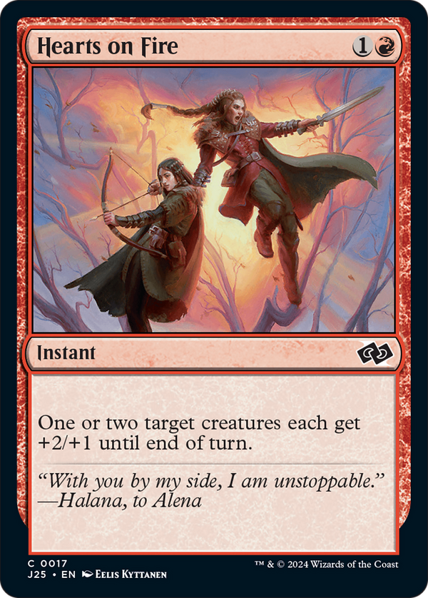 Hearts on Fire (17) [Foundations Jumpstart] - Deck Out Gaming