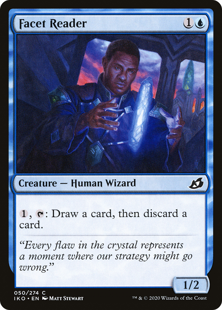 Facet Reader (50) [Ikoria: Lair of Behemoths] foil - Deck Out Gaming